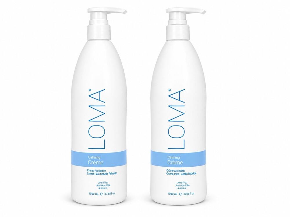 2x LOMA Calming Creme Anti-Frizz Hair Treatment 33.8 fl oz 1000mL Each
